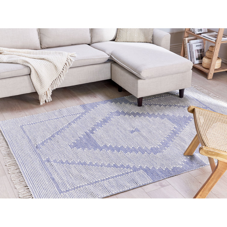 Gracie Oaks Pottstown Blue/White Rug Wayfair.co.uk